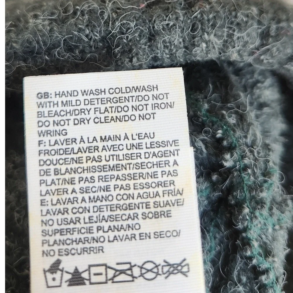 The North Face Beanie Faux Alpaca Unisex OS Green Waffle Knit Gorpcore Outdoors